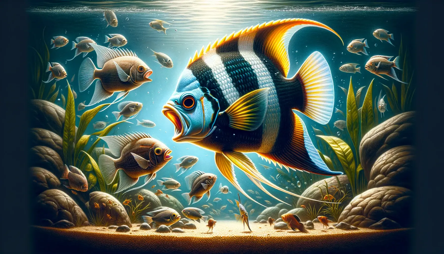 How to Stop Angelfish Bullying Other Fish?