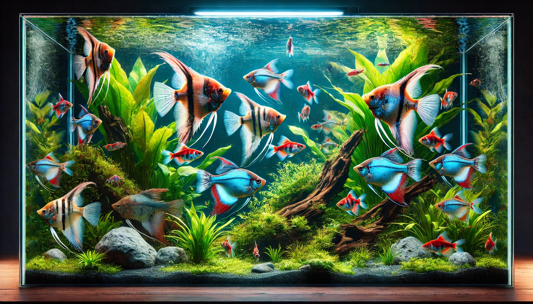 Optimal Aquarium for Angelfish and Neon Tetras