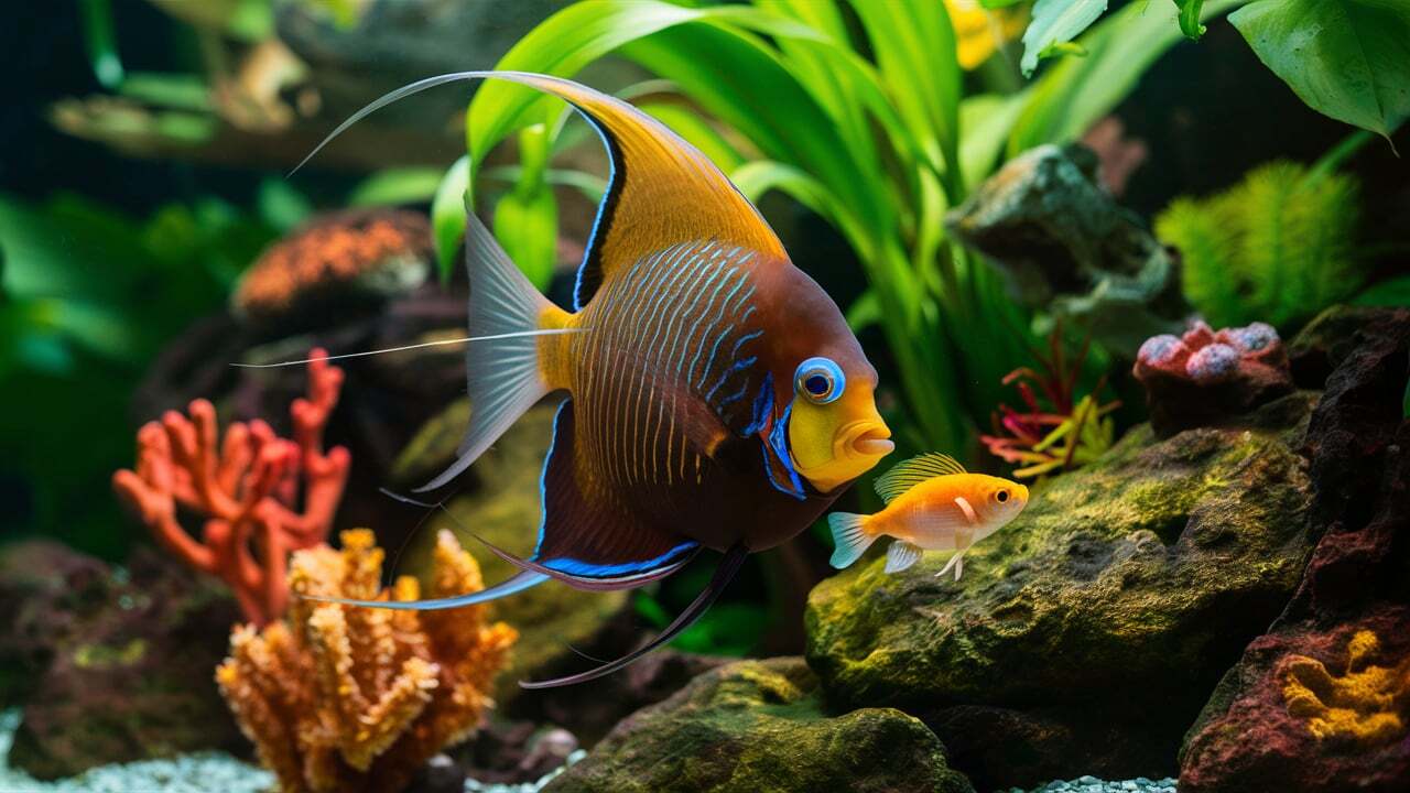 Can Angelfish Live with Guppies