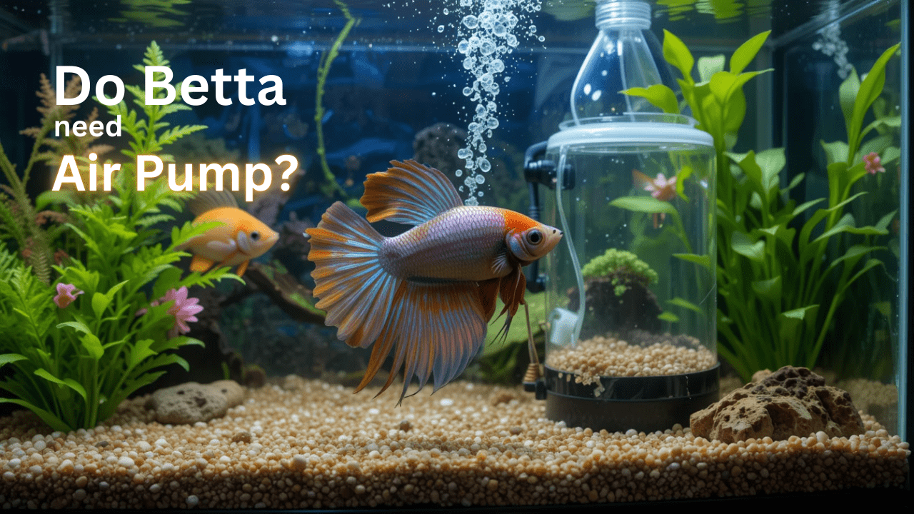 air pump and betta fish